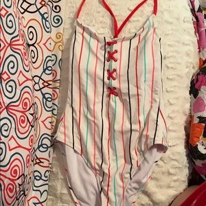 Target Striped One Piece Swimsuit